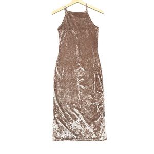 Love Culture Crushed Velvet Body Con Dress